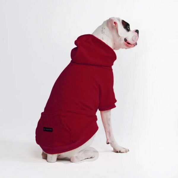 Essential Dog Hoodie - Burgundy - Image 7