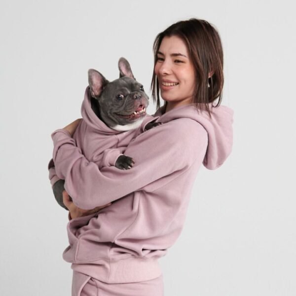 Essential Dog Hoodie - Purple Taupe - Image 6