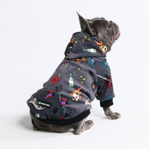 Rock and Roll Dog Hoodie - Image 3