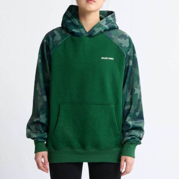 Forest Camo Human Hoodie - Image 3