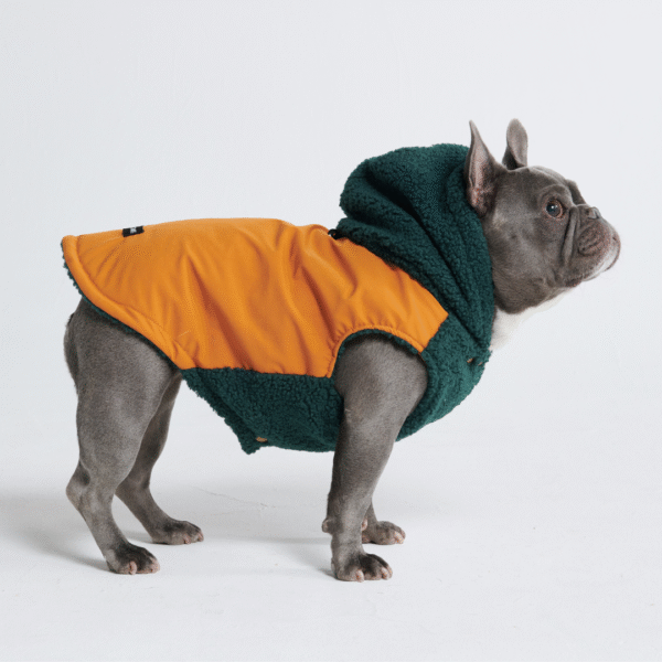Reversible Jacket - Green and Orange - Image 8
