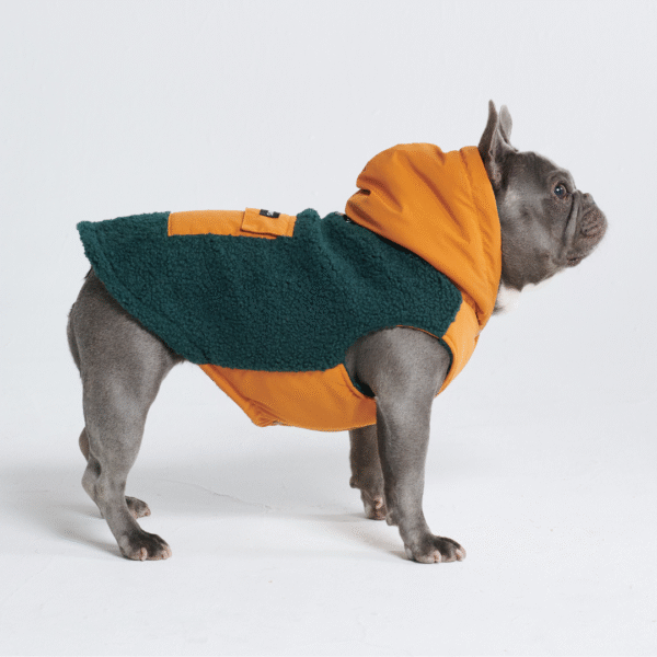 Reversible Jacket - Green and Orange - Image 7