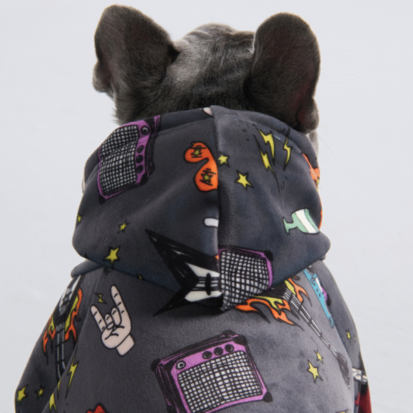 Rock and Roll Dog Hoodie - Image 4