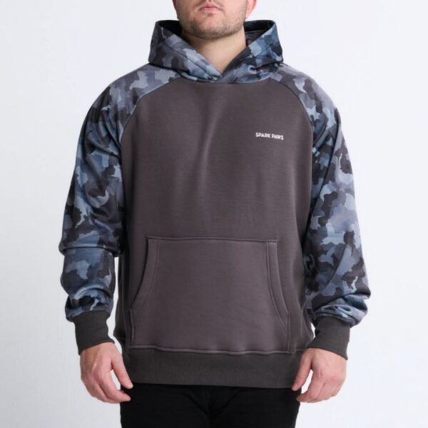 Grey Camo Human Hoodie - Image 2