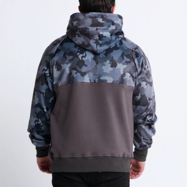 Grey Camo Human Hoodie - Image 3