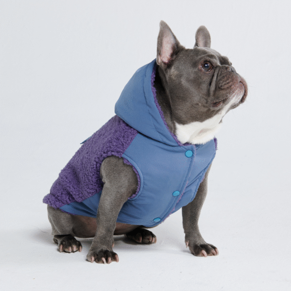 Reversible Sherpa Jacket - Purple and Blue - Image 8