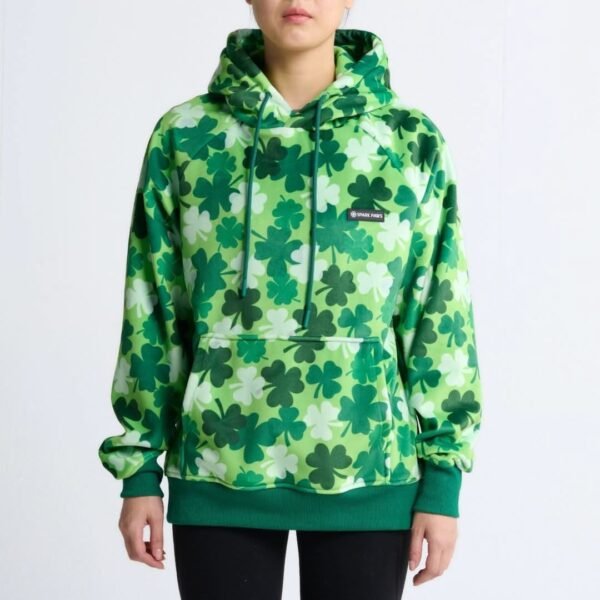 St. Paddy's Human Hoodie - Shamrocks (Limited Edition) - Image 2