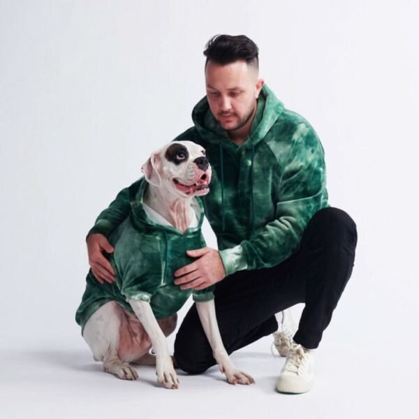 Velvet Human Hoodie - Emerald Green - Image 2