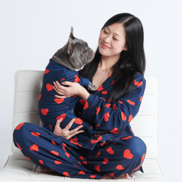 Human Pajama Pants - Hearts - Image 3