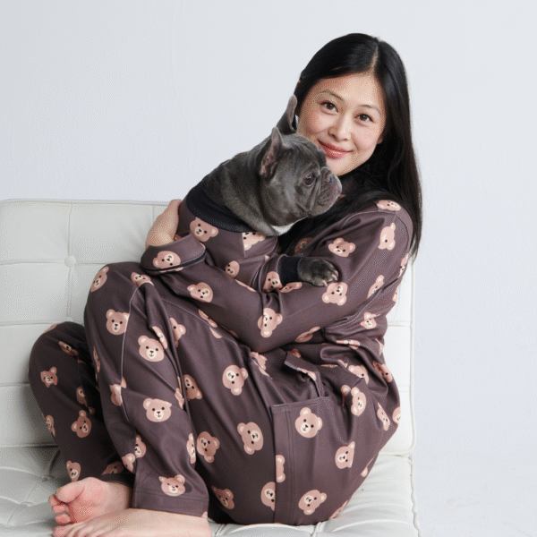 Human Pajama Top - Bear Black - Image 5