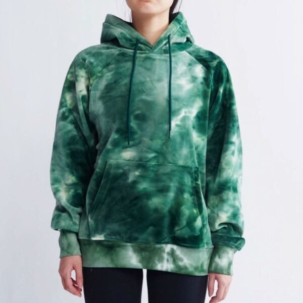 Velvet Human Hoodie - Emerald Green - Image 5