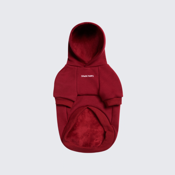 Essential Dog Hoodie - Burgundy - Image 4