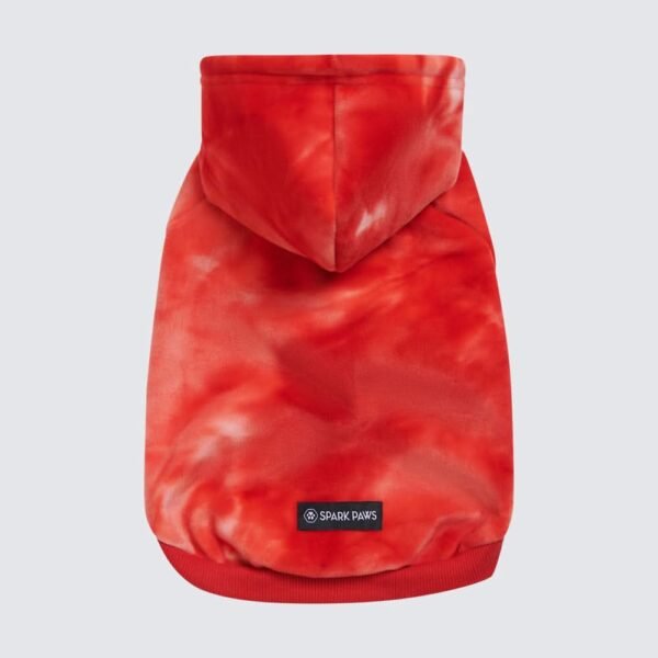Velvet Dog Hoodie - Ruby Red - Image 2