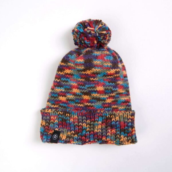 Human Pompom Hat - Kaleidoscope - Image 2
