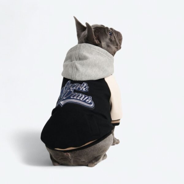 Dog Varsity Jacket - Black - Image 7