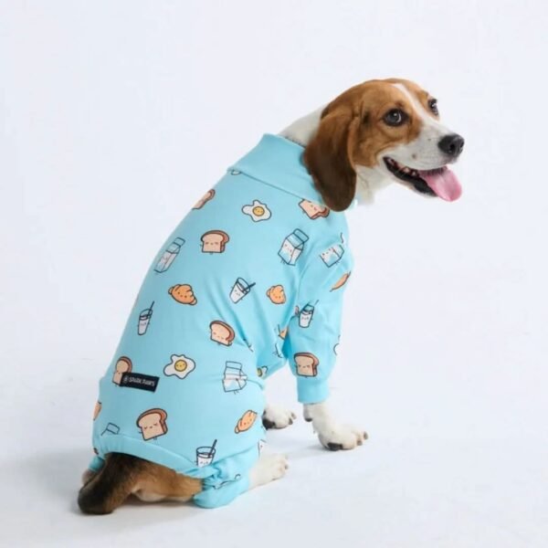 Human Pajama Top - Breakfast Blue - Image 3