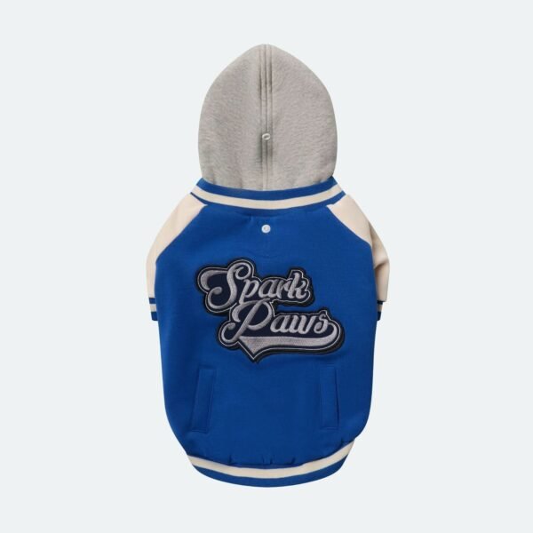 Dog Varsity Jacket - Blue - Image 2