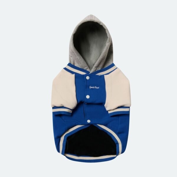 Dog Varsity Jacket - Blue - Image 5