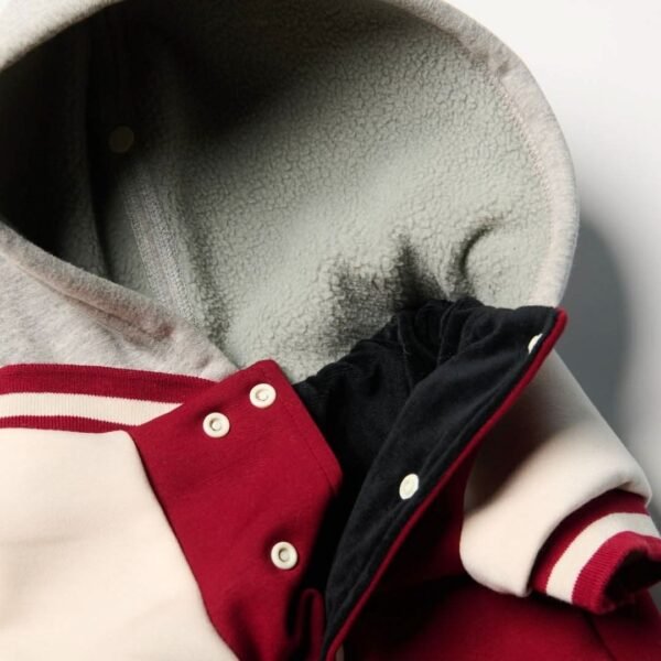 Dog Varsity Jacket - Red - Image 6