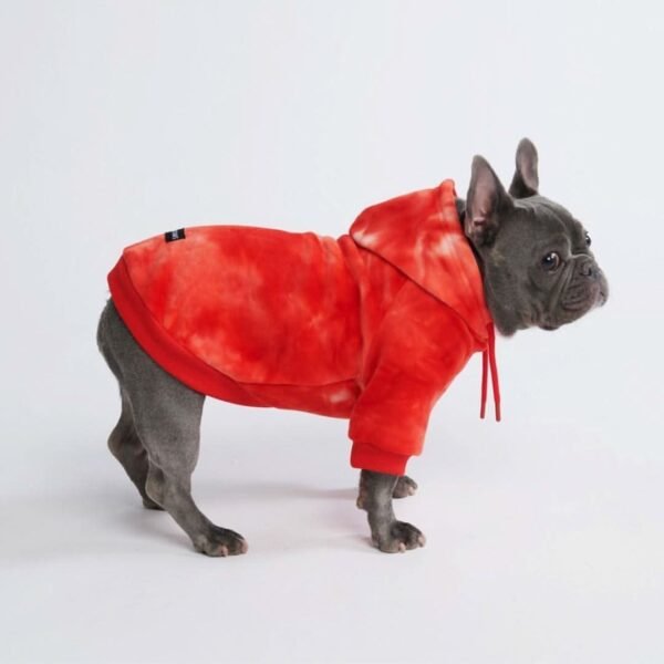 Velvet Dog Hoodie - Ruby Red - Image 4