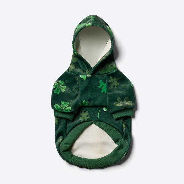 St. Paddy's Dog Hoodie - Dark Green (Limited Edition) - Image 3