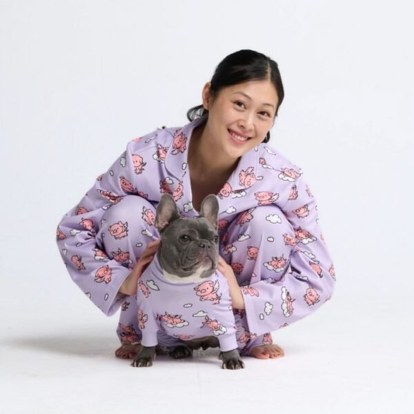 Human Pajama Pants - When Pigs Fly - Purple - Image 2