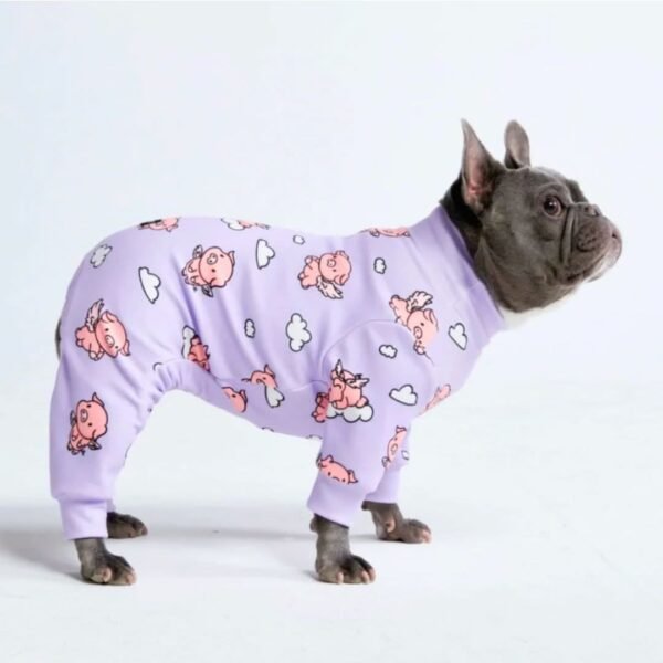 Human Pajama Pants - When Pigs Fly - Purple - Image 3