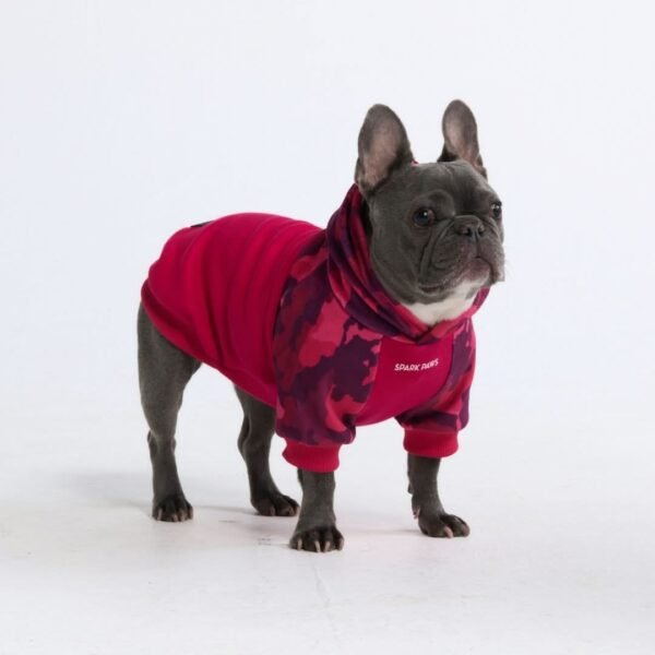 Fuchsia Camo Dog Hoodie - Image 4