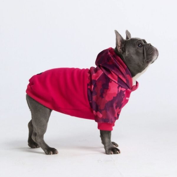 Fuchsia Camo Dog Hoodie - Image 5