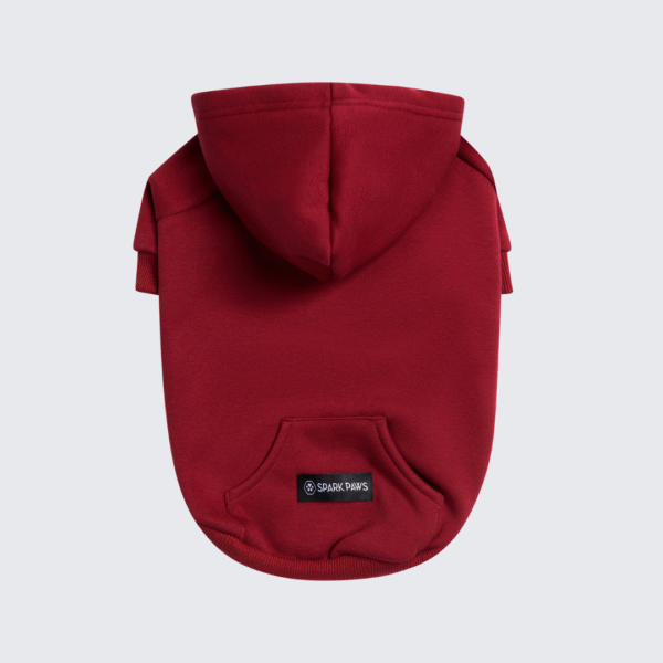 Essential Dog Hoodie - Burgundy - Image 6