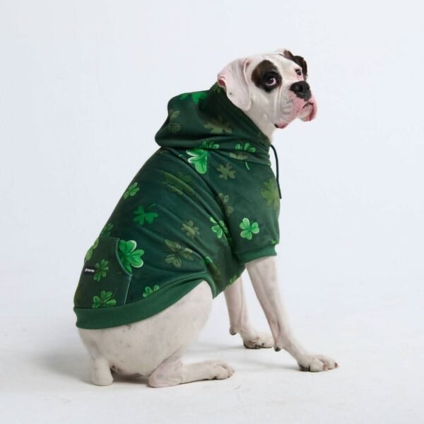 St. Paddy's Dog Hoodie - Dark Green (Limited Edition) - Image 5