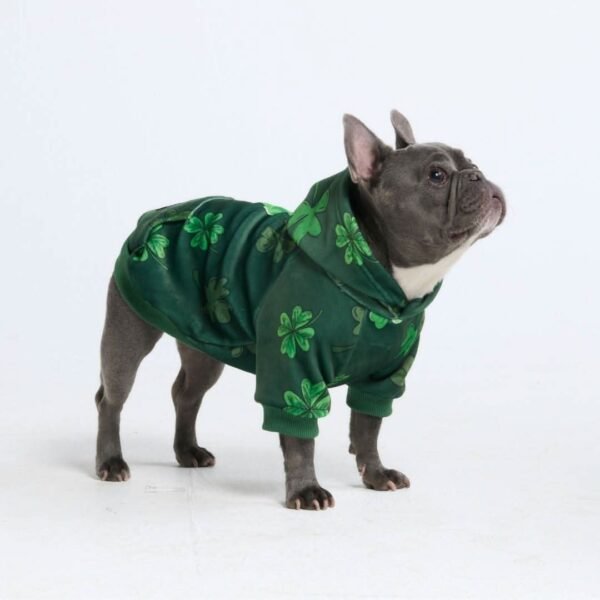 St. Paddy's Dog Hoodie - Dark Green (Limited Edition) - Image 6