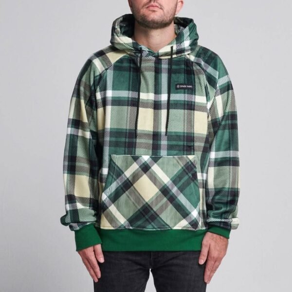 Green Plaid Human Hoodie - Image 3