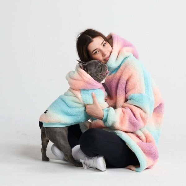 Fluffdreams Blanket Dog Hoodie - Pastel Icing - Image 7