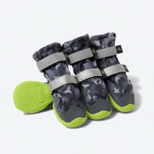Flex Shell Water-resistant Dog Boots - Grey Camo