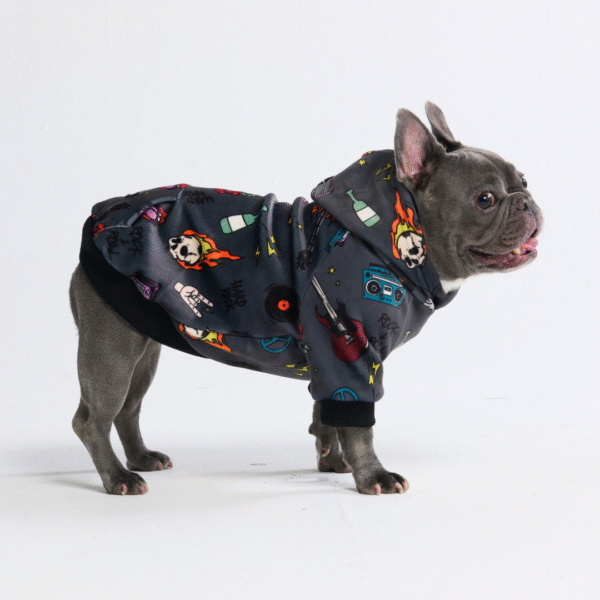 Rock and Roll Dog Hoodie - Image 2