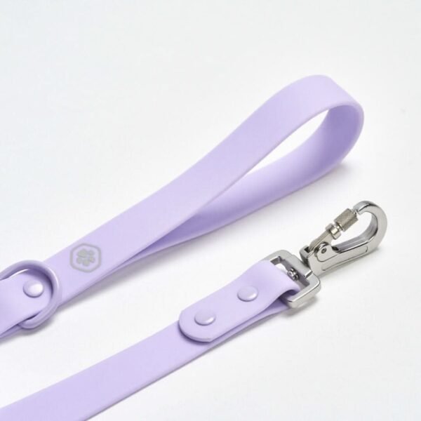 Waterproof PVC Dog Leash - Lilac - Image 2