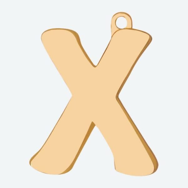 Initial Letter Jewelry Tag - X - Image 3