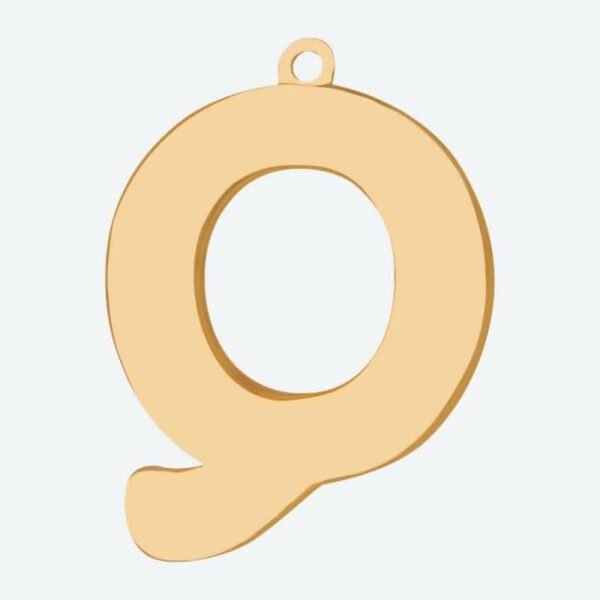 Initial Letter Jewelry Tag - Q - Image 3
