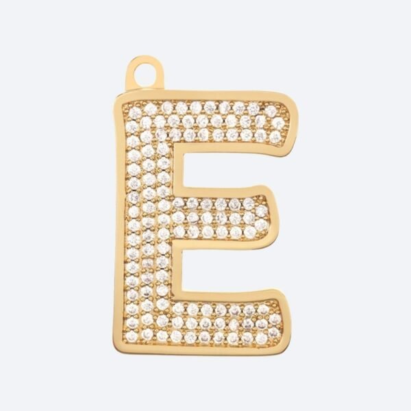 Initial Letter Jewelry Tag - E - Image 2