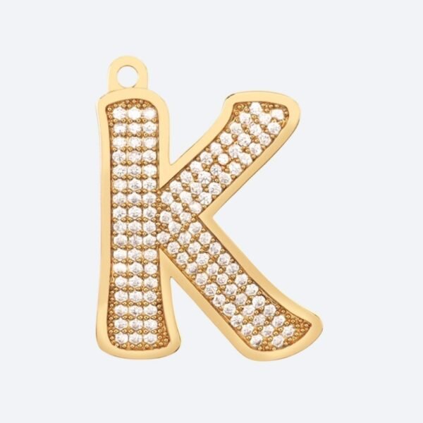 Initial Letter Jewelry Tag - K - Image 2