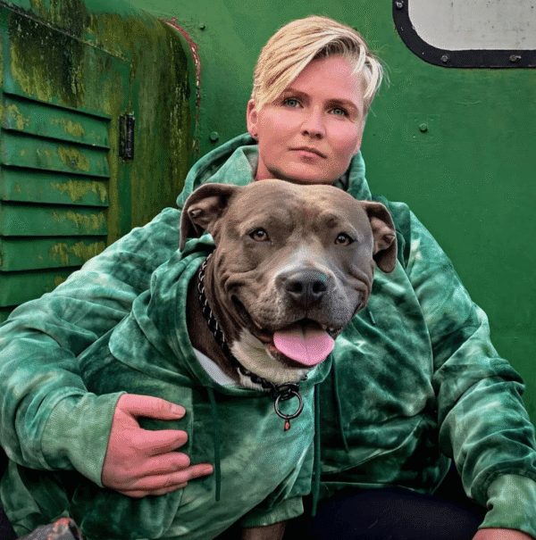 Velvet Dog Hoodie - Emerald Green - Image 4