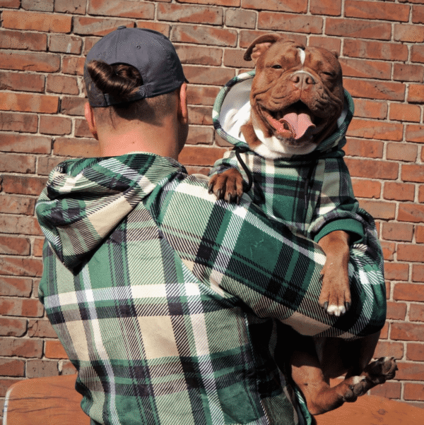 Green Plaid Human Hoodie - Image 6