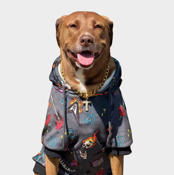 Rock and Roll Dog Hoodie - Image 7