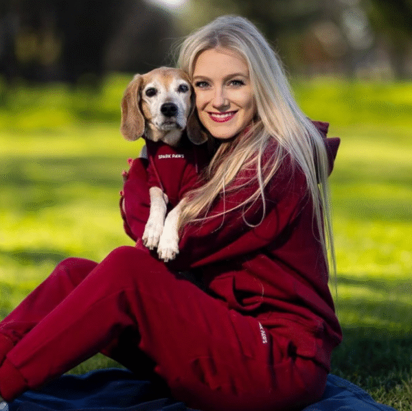 Essential Dog Hoodie - Burgundy - Image 3