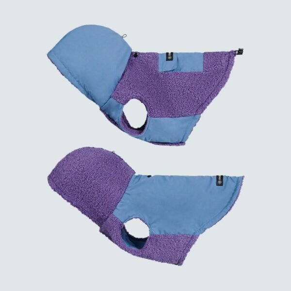 Reversible Sherpa Jacket - Purple and Blue - Image 3
