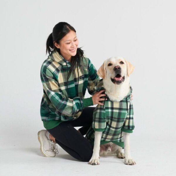 Green Plaid Human Hoodie - Image 2