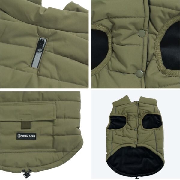 WarmShield Water-Resistant Jacket - Olive - Image 5