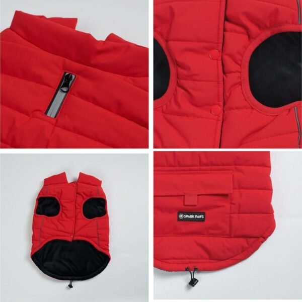 WarmShield Water-Resistant Jacket - Red - Image 7