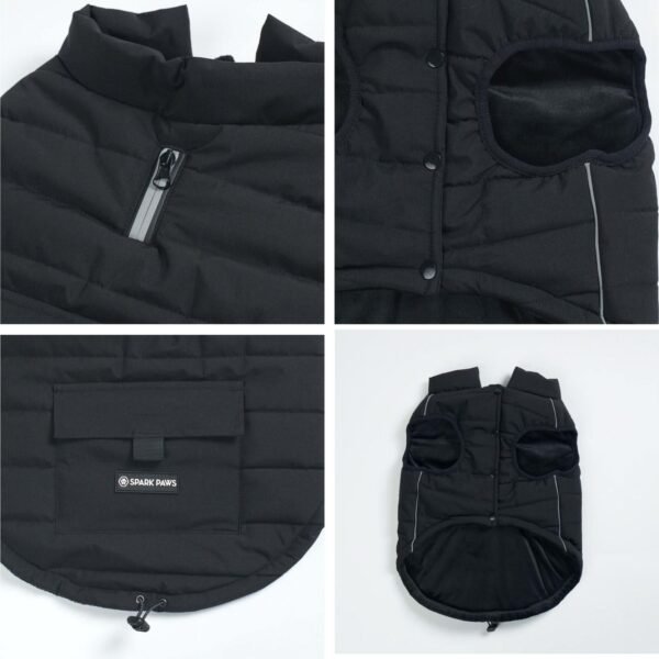 WarmShield Water-Resistant Jacket - Black - Image 5